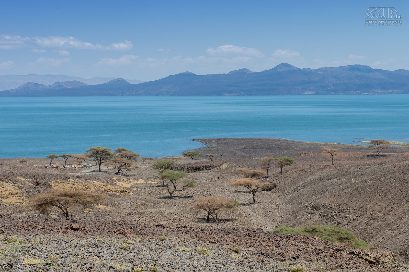 Lake Turkana Lake Turkana, voorheen bekend als Lake Rudolf, is gelegen in het noorden van Kenia. Het is 's werelds grootste alkaline meer. Het kleine stadje Loiyangalani ligt aan de zuidoostelijke kust van het meer. De regio wordt amper bezocht door toeristen. De temperatuur is er meestal hoog en het leven hard, maar de omgeving met vulkanische rotsen is er prachtig en er wonen nog boeiende authentieke stammen zoals de El Molo en Turkana. Loiyangalani was het decor voor John le Carre's roman 'The Constant Gardener' en het was ook de locatie voor de film. Stefan Cruysberghs